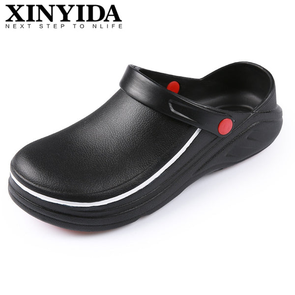 Slip On Resistant Kitchen Shoes Chef Clogs Multifunctional Restaurant Garden Safety Work Medical Shoes For Men Women size 36-45