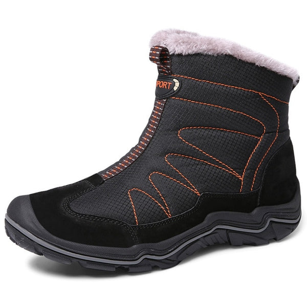 Snow Boots for Men Plush Waterproof Slip Men Boots Platform Thick Resistant Winter Shoes Plus Size 38-46 Warmest Winter Shoes