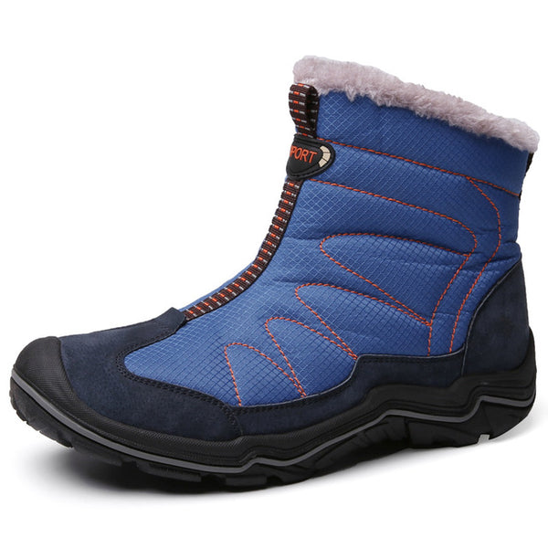 Snow Boots for Men Plush Waterproof Slip Men Boots Platform Thick Resistant Winter Shoes Plus Size 38-46 Warmest Winter Shoes